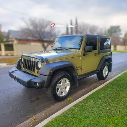 Installed view -  Jeep Wrangler JK Bonnet Protector 2006-2018 - HIC Premium