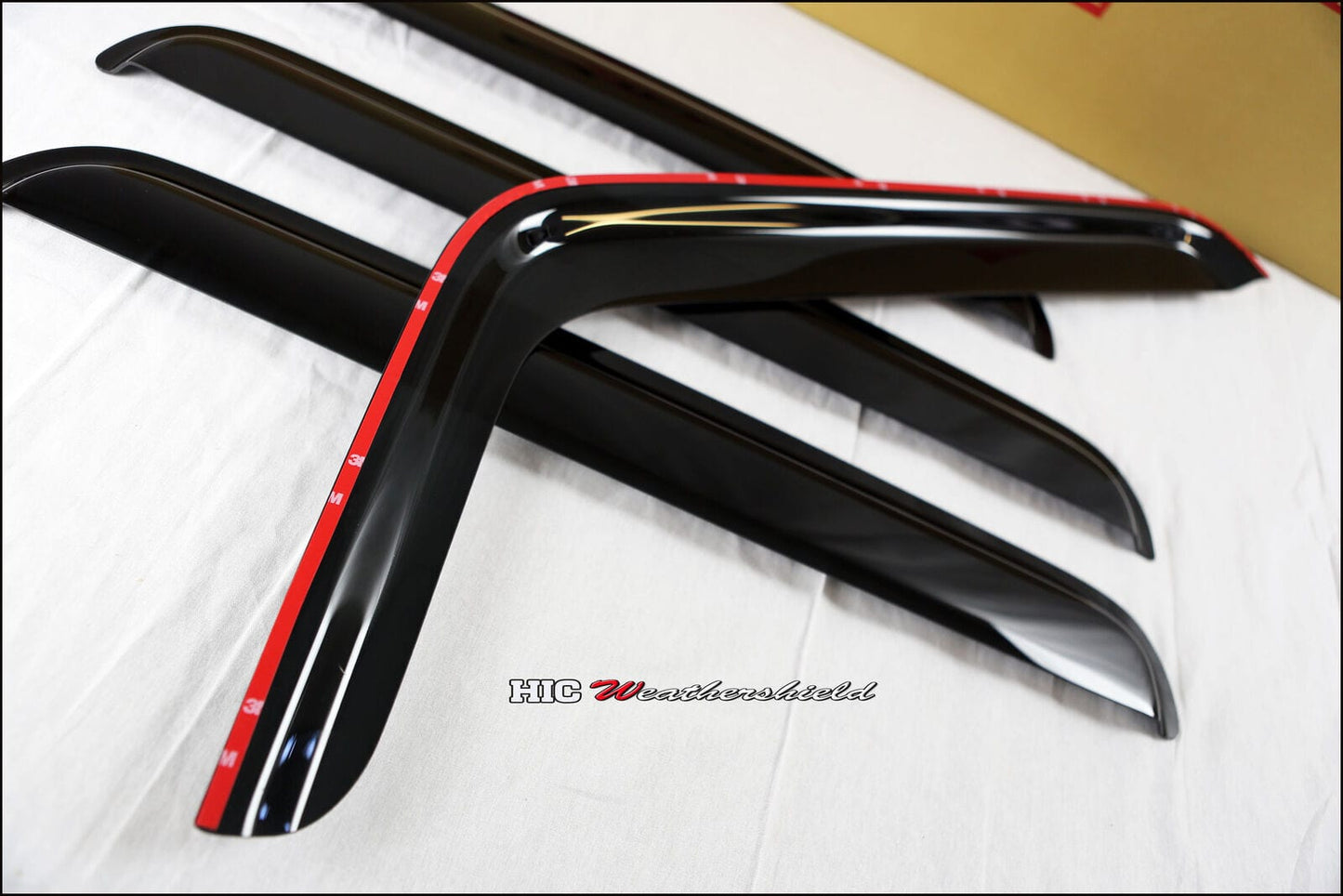 Installed view -  Jeep Wrangler JK Sedan Weather Shields 2007-2017 - HIC Premium