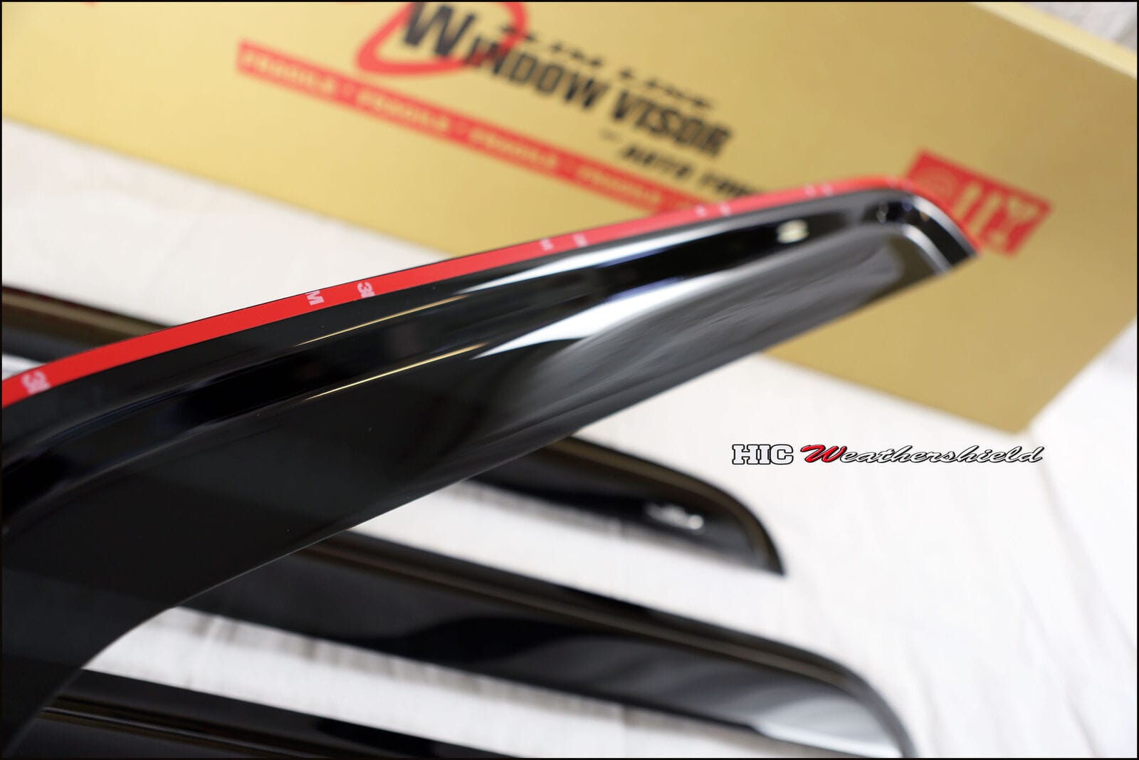 Installed view -  Jeep Wrangler JK Sedan Weather Shields 2007-2017 - HIC Premium