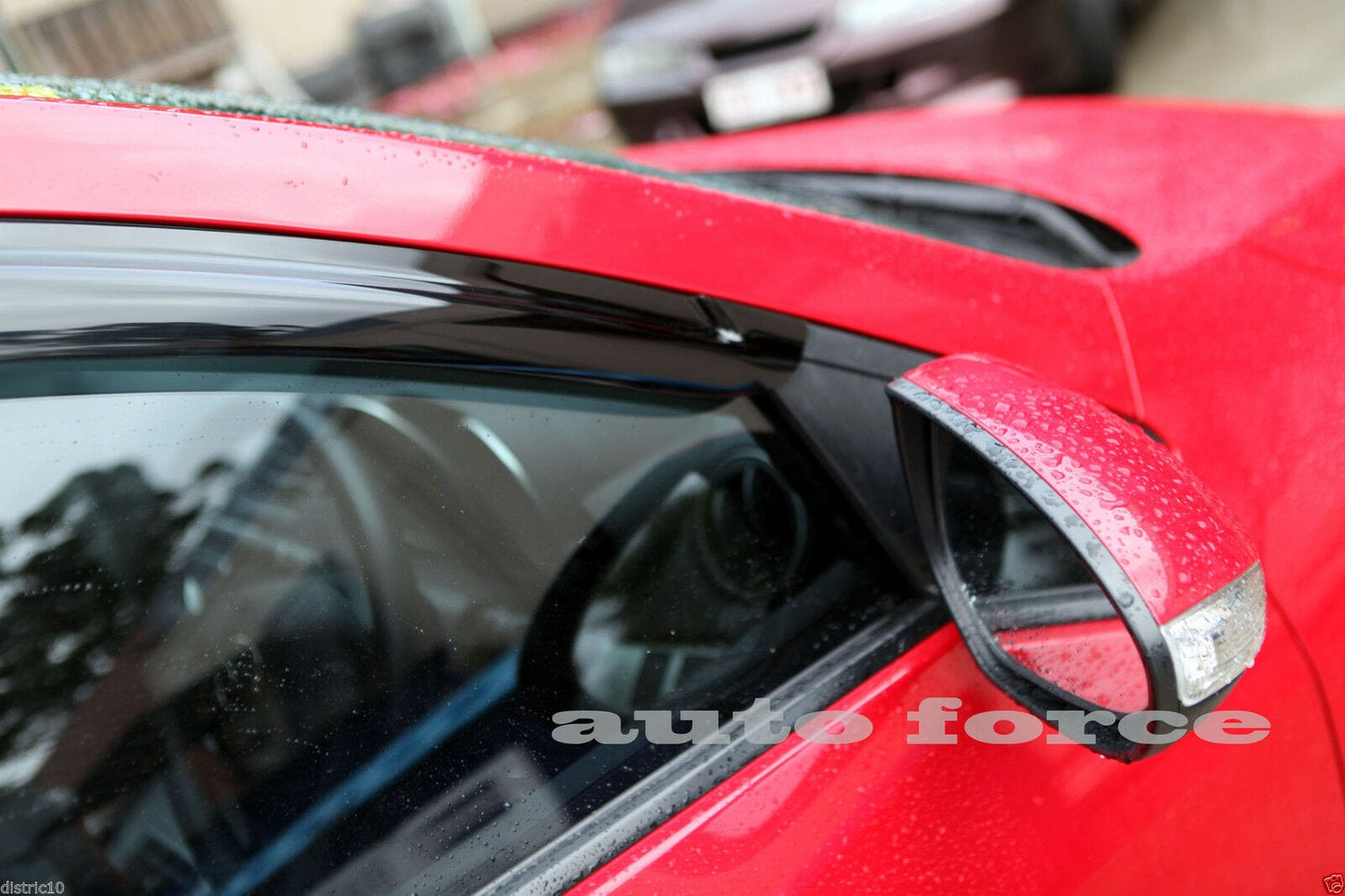 Installed view -  Mazda 3 Sedan Weather Shields 2009-2013 - HIC Premium