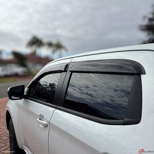 
                          Installed view -  Mazda BT-50 TF Series Weather Shields Dual Cab 2020-2026 - HIC Premium
                      