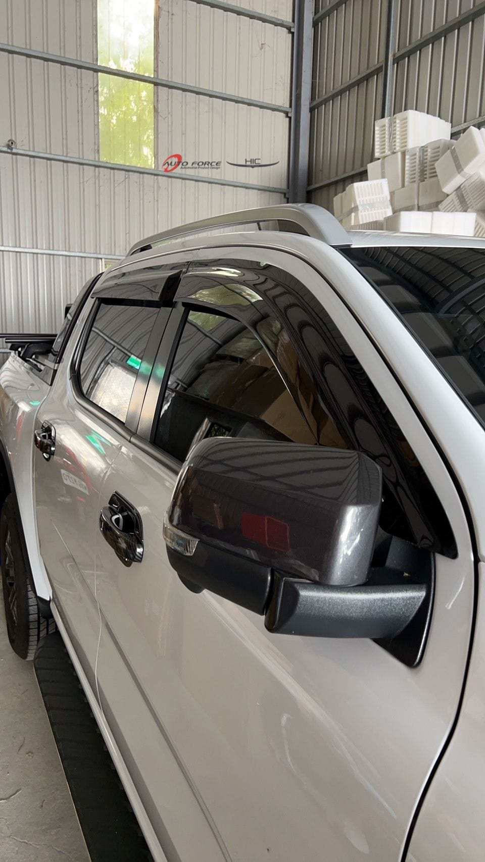 Installed view -  Mazda BT-50 Weather Shields 2011-2019 - HIC Premium