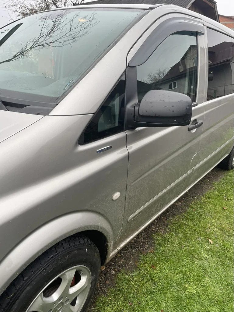Installed view -  Mercedes-Benz Vito Weather Shields 2003-2014 - HIC Premium
