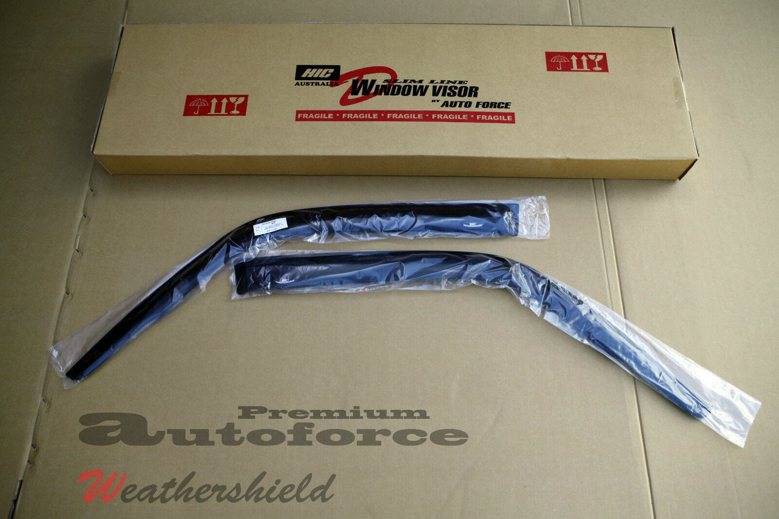 Installed view -  Nissan Patrol GU Y61 Ute Weather Shields 1998-2015 - HIC Premium