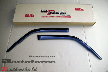 Installed view -  Nissan Patrol GU Y61 Ute Weather Shields 1998-2015 - HIC Premium