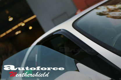 Installed view -  Nissan Skyline R33 GTR Weather Shields - HIC Premium