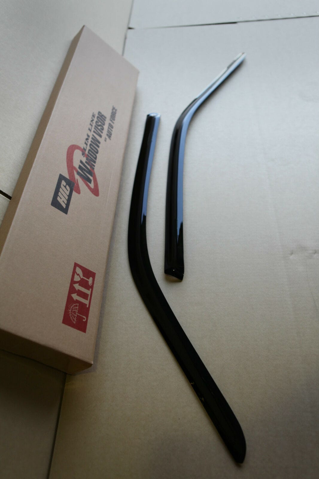 Installed view -  Nissan Skyline R33 GTR Weather Shields - HIC Premium