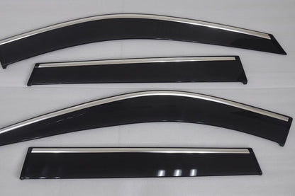 Installed view -  Nissan X-Trail T33 Weather Shields 2021-On Chrome - HIC Premium