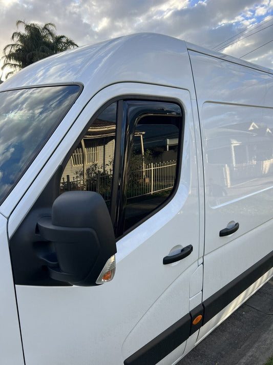 Installed view -  Renault Master Weather Shields 2012-2024 - In Channel - HIC Premium