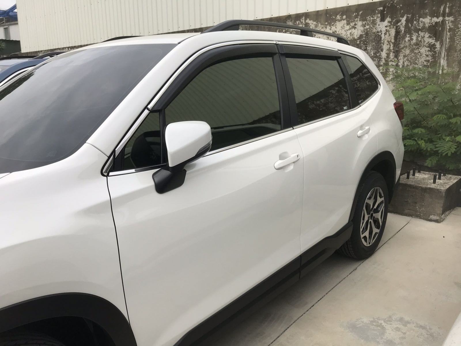 Installed view -  Subaru Forester SK Weather Shields 2018-On - HIC Premium