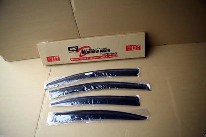 Installed view -  Subaru Impreza G4 Sedan Weather Shields 2012-2016 - HIC Premium