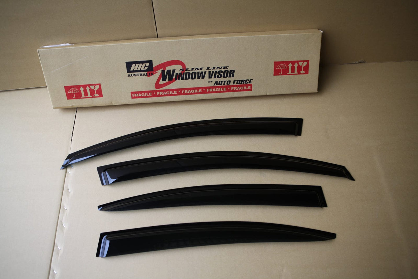 Installed view -  Subaru Impreza WRX V1 Sedan Weather Shields 2014-2021 - HIC Premium