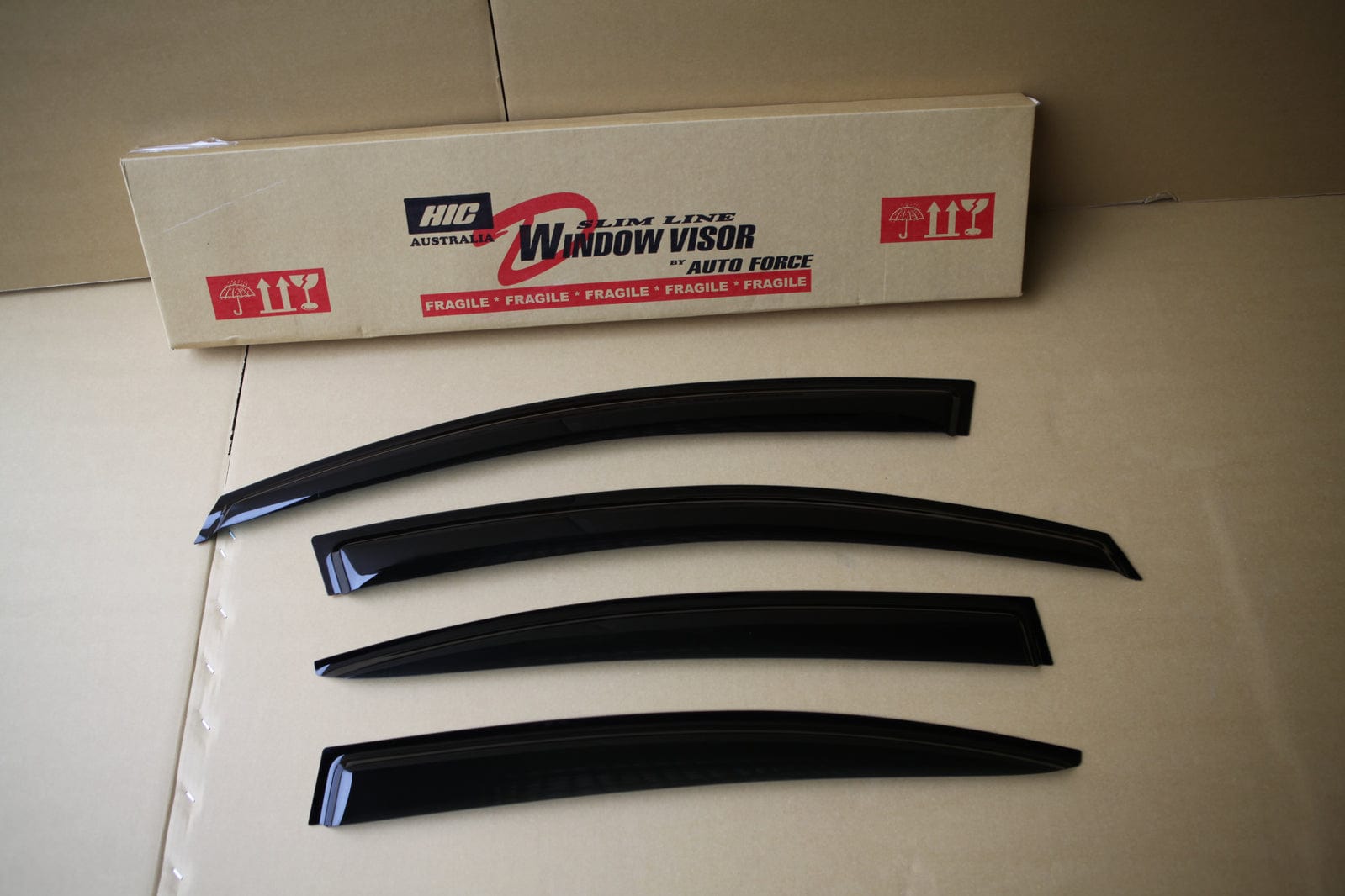 Installed view -  Subaru Impreza WRX V1 Sedan Weather Shields 2014-2021 - HIC Premium