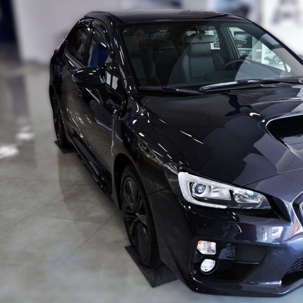 Installed view -  Subaru Impreza WRX V1 Sedan Weather Shields 2014-2021 - HIC Premium