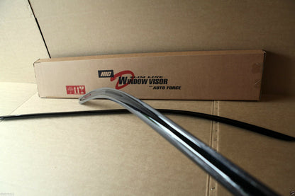 Installed view -  Subaru Liberty Gen 4 Wagon Weather Shields 2003-2008 - HIC Premium