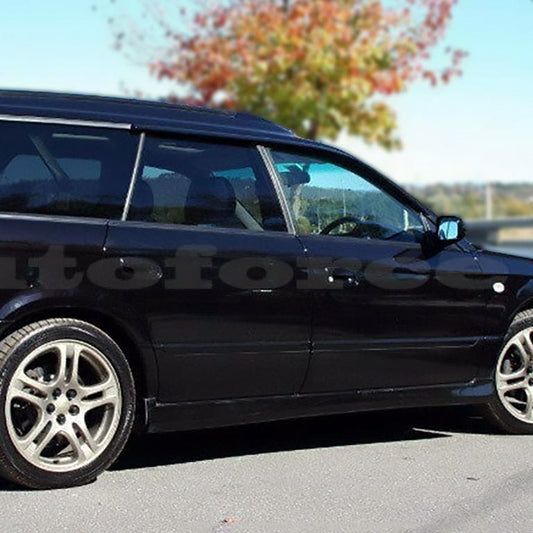 Installed view -  Subaru Outback Gen 4 Weather Shields 2003-2008 - HIC Premium