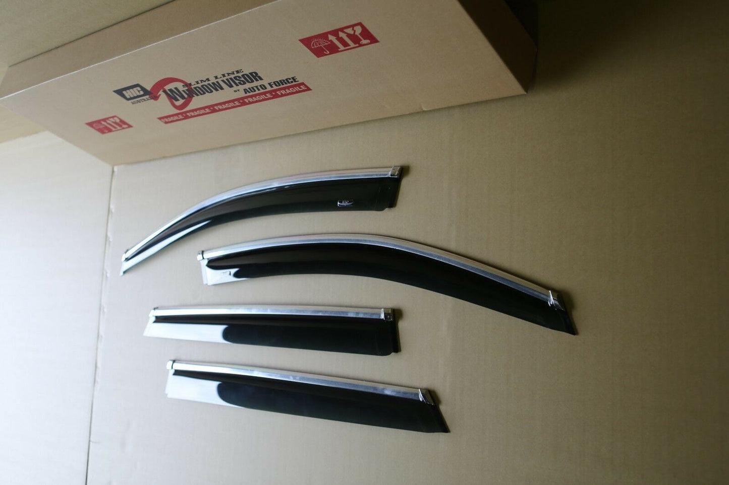 Installed view -  Subaru Outback Weather Shields 2015-2019 - HIC Premium