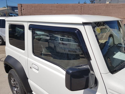 
                          Installed view -  Suzuki Jimny GJ Weather Shields 2019-On - HIC Premium
                      