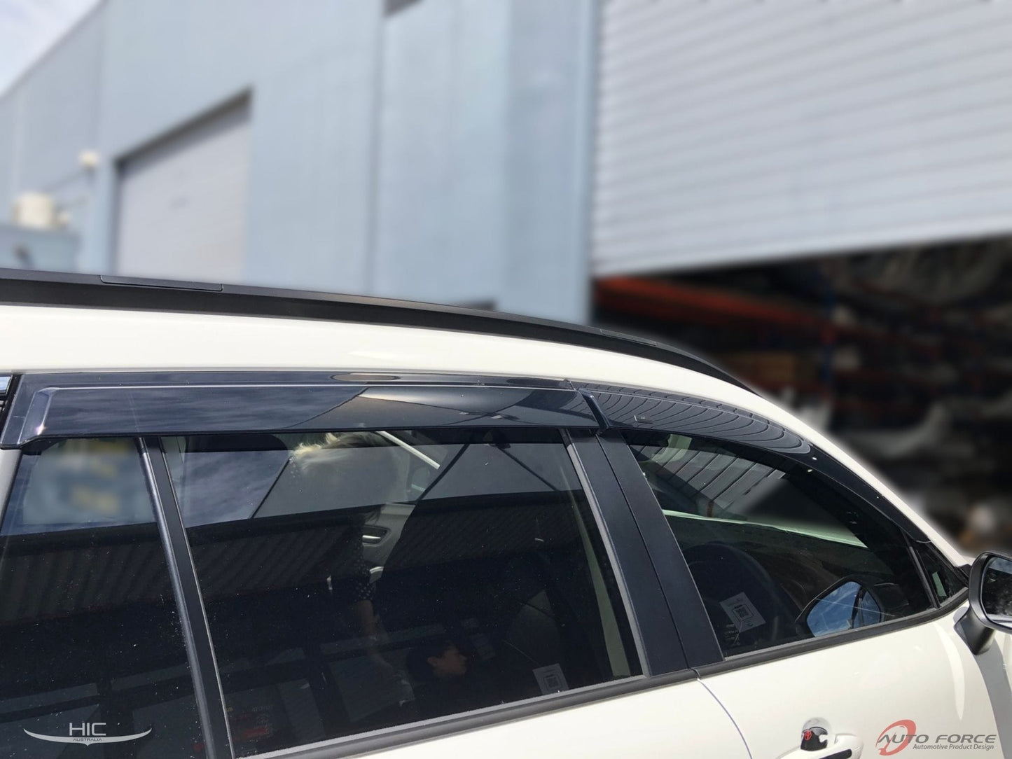 Installed view -  Toyota Corolla Cross Weather Shields 5 Door 2020-2026 - HIC Premium