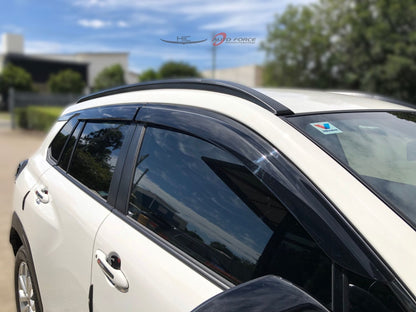 Installed view -  Toyota Corolla Cross Weather Shields 5 Door 2020-2026 - HIC Premium