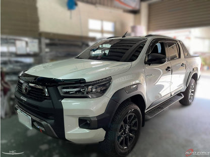 Installed view -  Toyota Hilux N80 Bonnet Protector 2020-2024 - HIC Premium