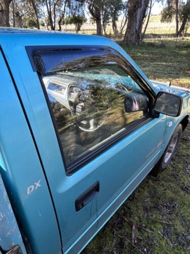 Installed view -  Toyota LandCruiser 70 Series Weather Shields Single Cab - HIC Premium