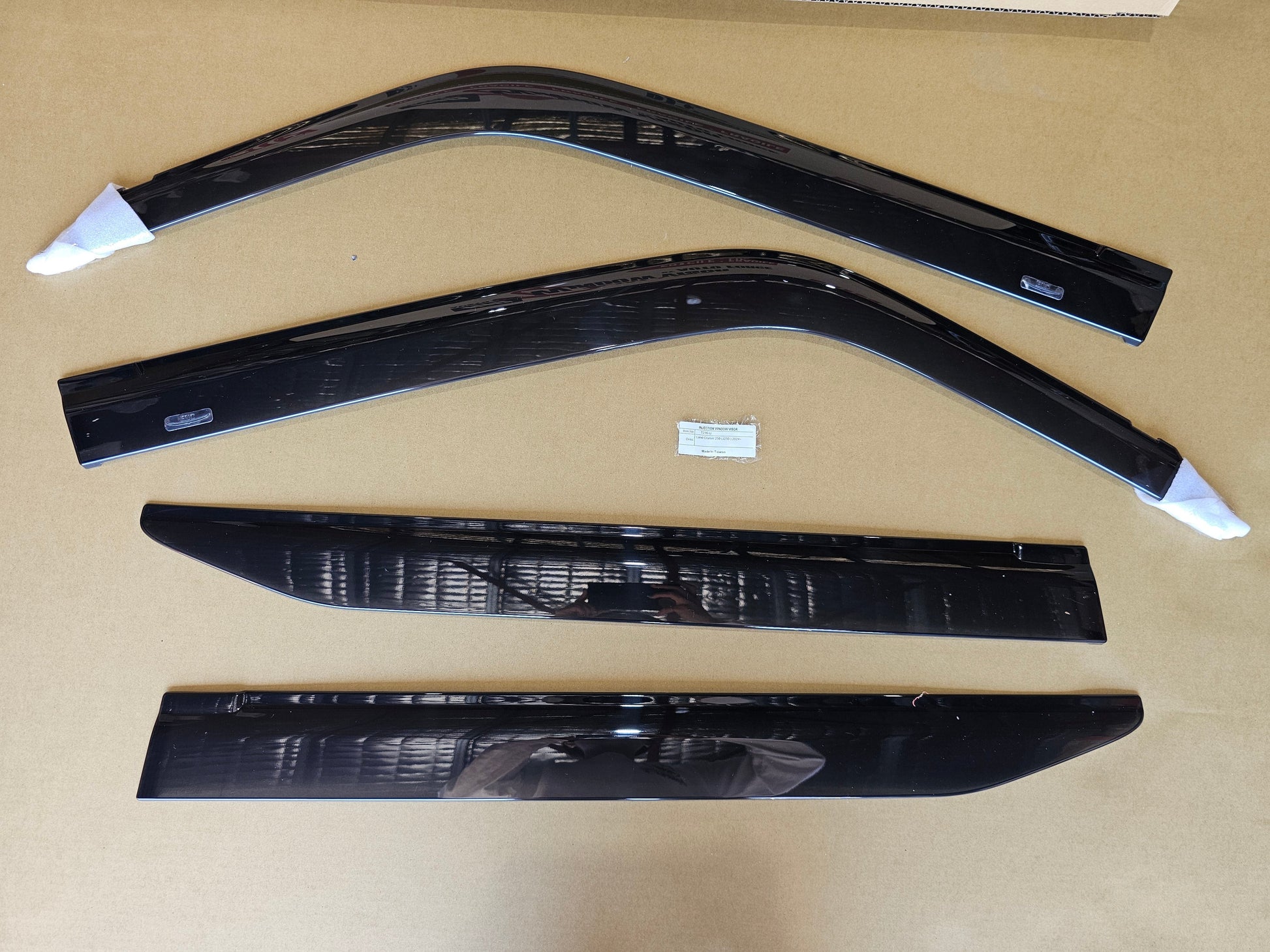 Installed view -  Toyota LandCruiser Prado 250 Series Weather Shields 2024-On - HIC