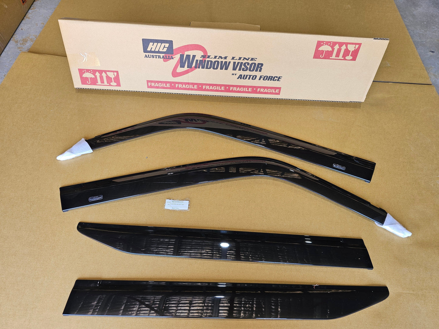 Installed view -  Toyota LandCruiser Prado 250 Series Weather Shields 2024-On - HIC