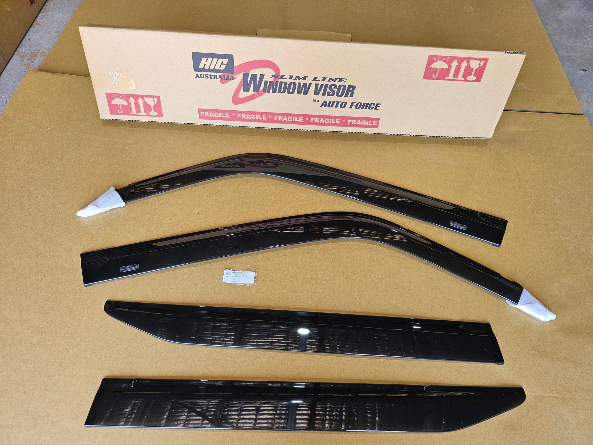 Installed view -  Toyota LandCruiser Prado 250 Series Weather Shields 2024-On - HIC