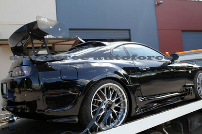 Toyota Supra JZA80 Rear Roof Spoiler 1993-2002 - HIC Premium, rear three-quarter view
