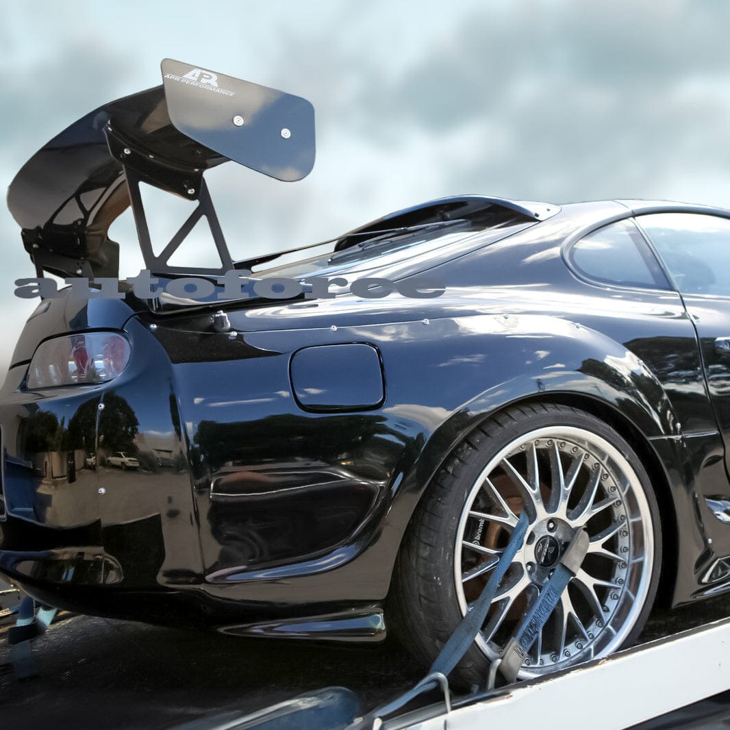 Toyota Supra JZA80 Rear Roof Spoiler 1993-2002 - HIC Premium, side profile close-up