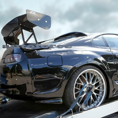 Toyota Supra JZA80 Rear Roof Spoiler 1993-2002 - HIC Premium, side profile close-up