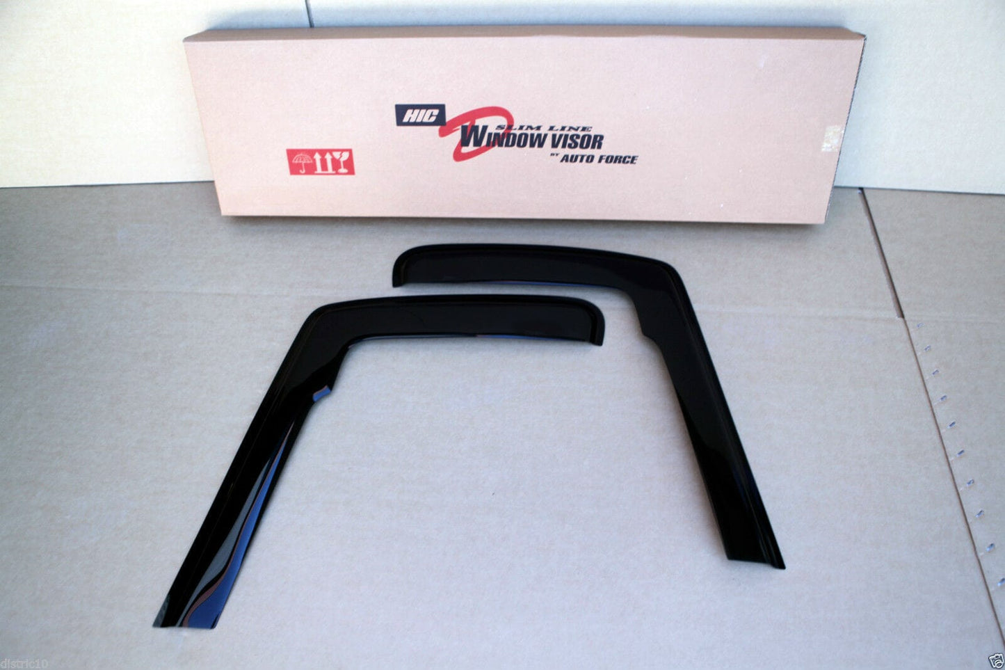 Installed view -  Volkswagen Crafter Weather Shields 2006-2016 - HIC Premium