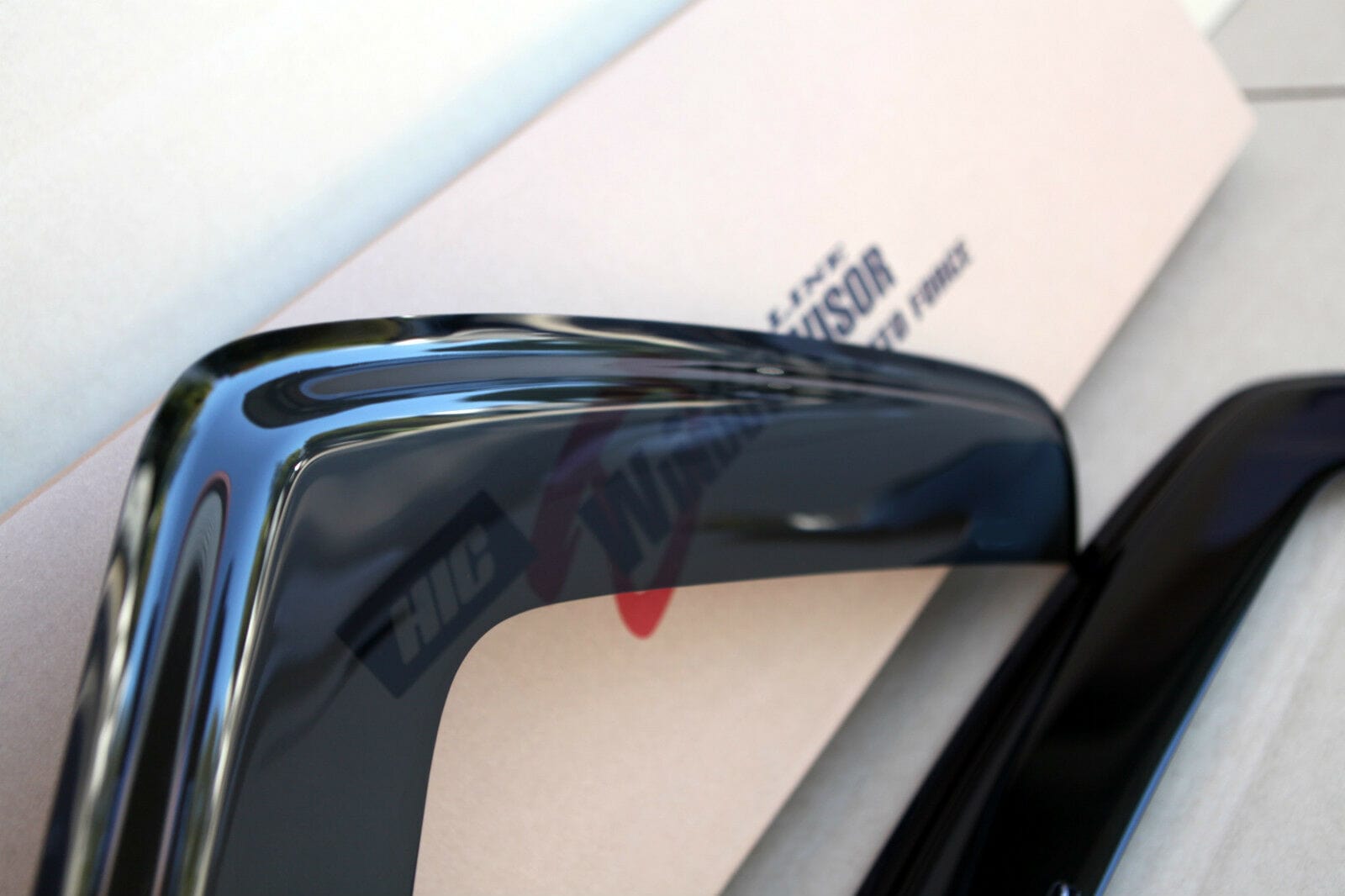 Installed view -  Volkswagen Crafter Weather Shields 2006-2016 - HIC Premium