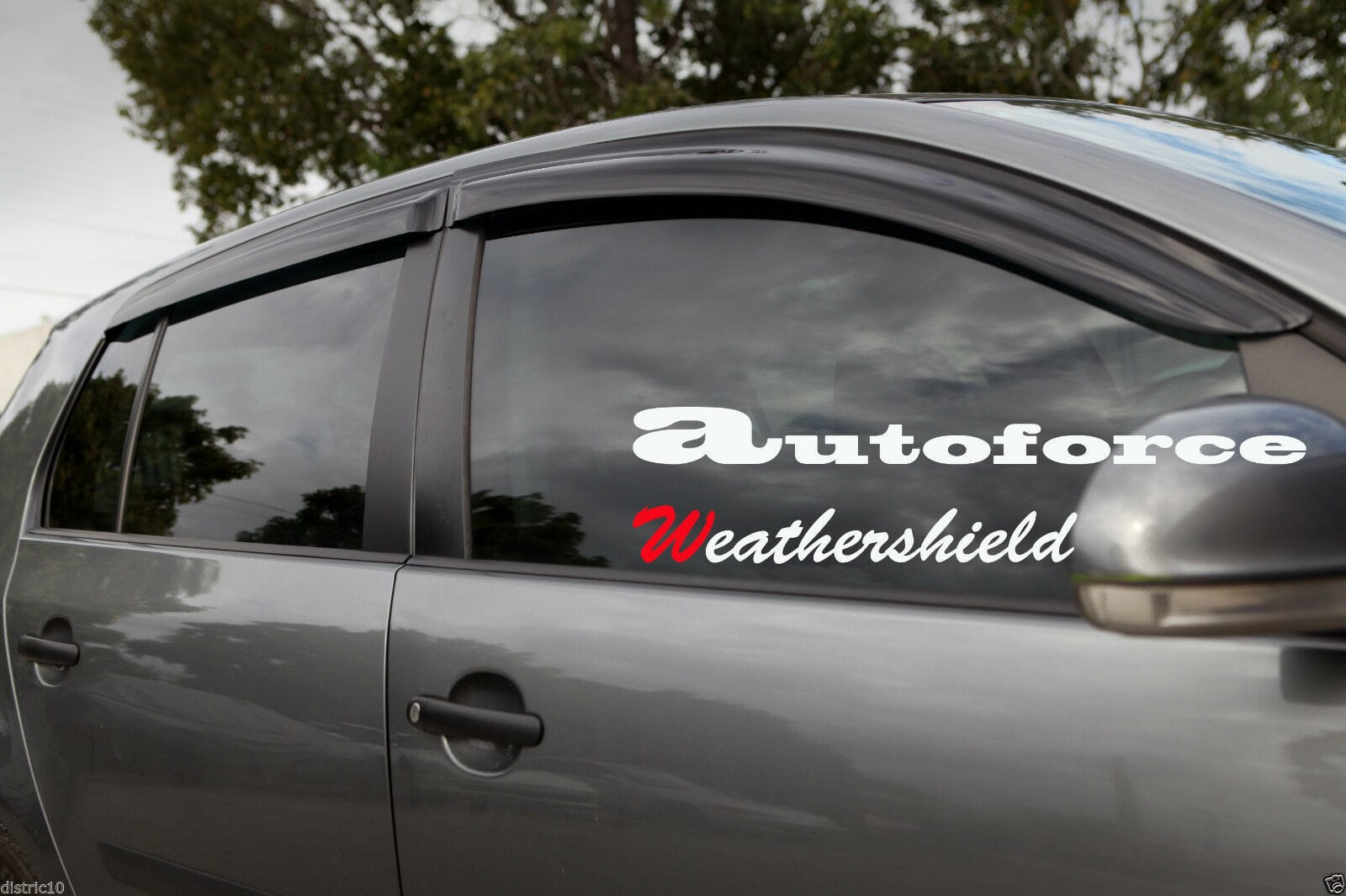 Installed view -  Volkswagen Golf MK5 Weather Shields 2005-2008 - HIC Premium