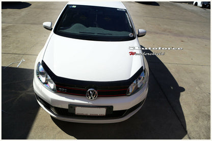 Installed view -  Volkswagen Golf MK6 Bonnet Protector 2009-2013 - HIC Premium